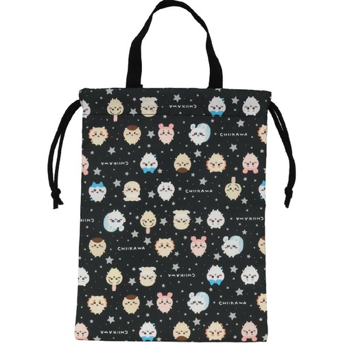ちいかわ シューズバッグ ブラック