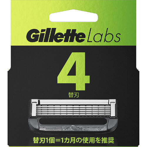 ジレット ジレットラボ 角質除去バー 替刃4個入 Green Beans