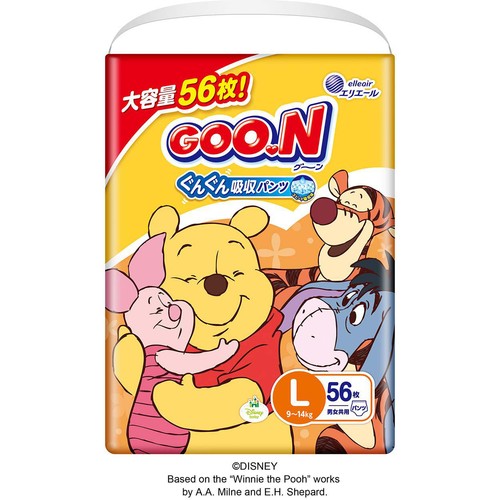 大王製紙 グーンぐんぐん吸収パンツ Lサイズ 56枚 Green Beans