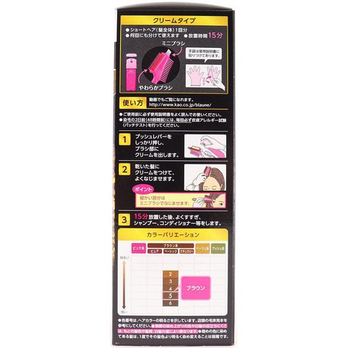花王 ブローネ ワンプッシュカラー 5 ブラウン 80g