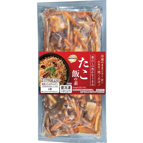 【冷凍】たこ飯の素 2合用(175g) トップバリュベストプライス
