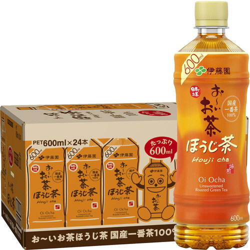 伊藤園 おーいお茶 ほうじ茶 1ケース 600ml x 24本