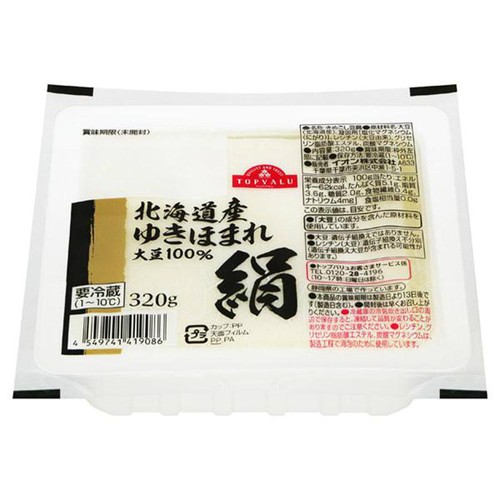 北海道産ゆきほまれ使用絹豆腐 320g トップバリュ Green Beans
