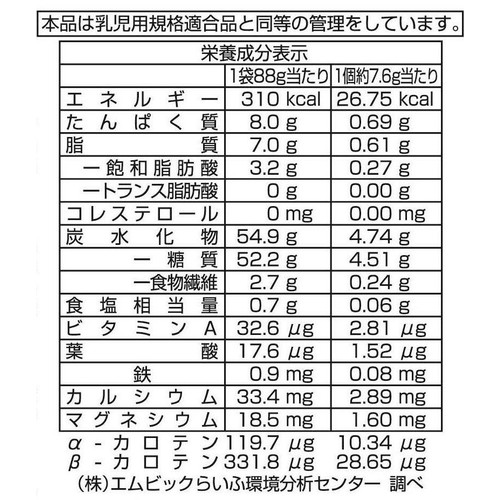 カネ増製菓 かぼちゃとにんじんのやさいぱん 88g