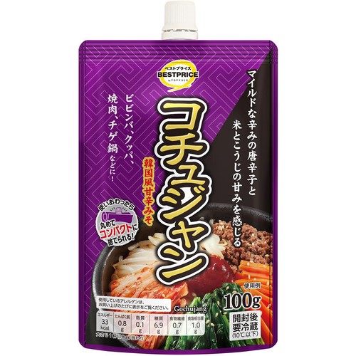 コチュジャン(スパウトパウチ) 100g トップバリュベストプライス