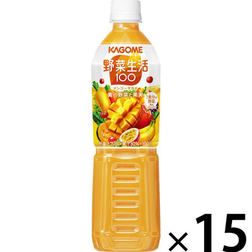 カゴメ 野菜生活100マンゴーサラダ 1ケース 720ml x 15本