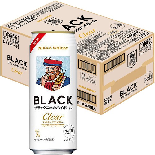 【7%】アサヒ ブラックニッカハイボール 1ケース 500ml x 24本