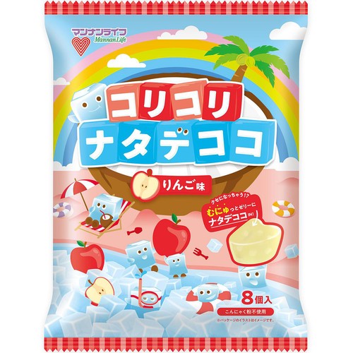マンナンライフ コリコリナタデココ りんご味 24g x 8個 Green Beans