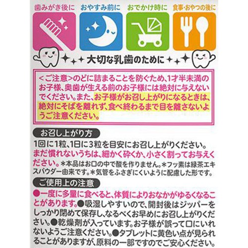 ピジョン タブレットU キシリトール+フッ素 フレッシュメロン味 65粒入 1才6ヵ月頃から