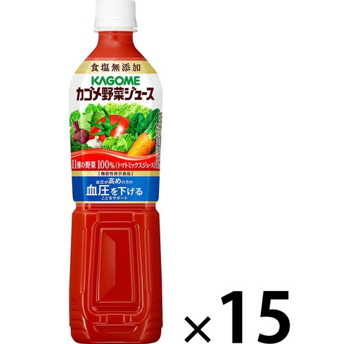 カゴメ 野菜ジュース食塩無添加 1ケース 720ml x 15本 Green Beans