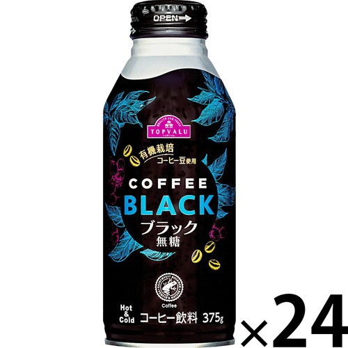 コーヒー ブラック 1ケース 375g x 24本 トップバリュ Green Beans