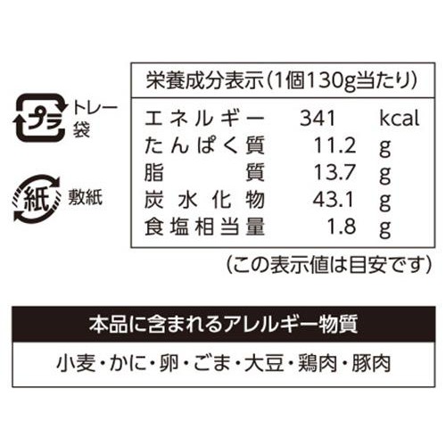 江戸清 肉まん 130g x 2個入
