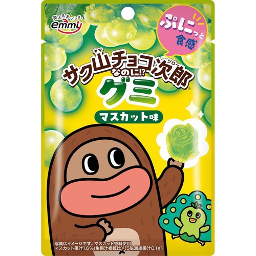 正栄 サク山チョコ次郎グミ マスカット味 47g