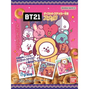 バンダイ BT21 ダイカットステッカー付きスナック 21g Green Beans