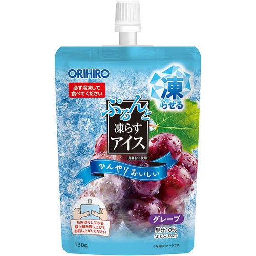りんのおかん① オリヒロ ぷるんと凍らすアイス みかん + グレープ 12個 Green Beans