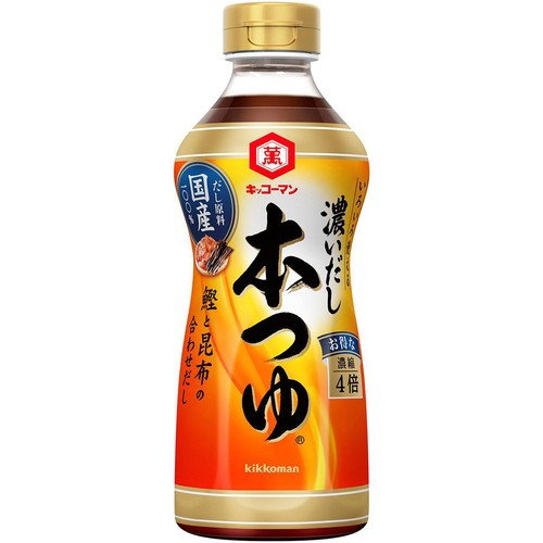 キッコーマン 濃いだし本つゆ 濃縮4倍 500ml