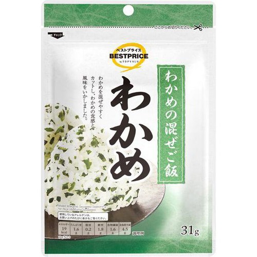 わかめの混ぜご飯 わかめ 31g トップバリュベストプライス