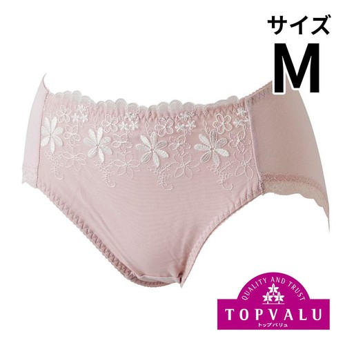 ショーツクローゼット 綿混レースデザイン ふつう 婦人 ピンク M トップバリュ