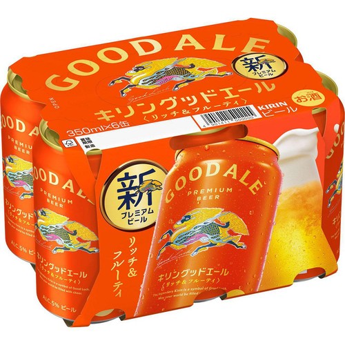 5%】 キリン グッドエール 350ml x 6本 Green Beans | グリーン