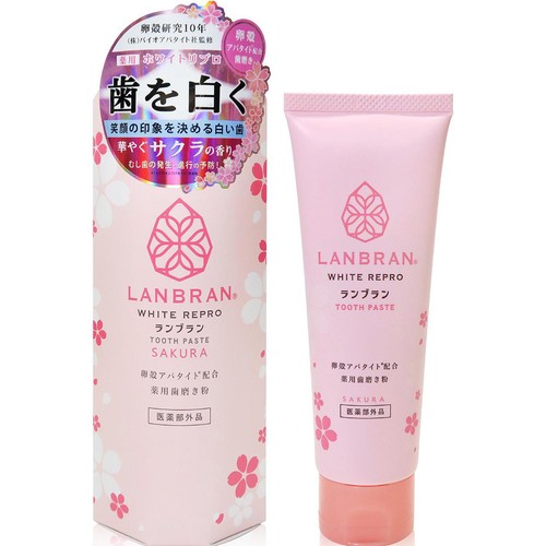 三和通商 ランブラン ホワイトリプロ 薬用歯磨き粉 華やぐサクラの香り 100g