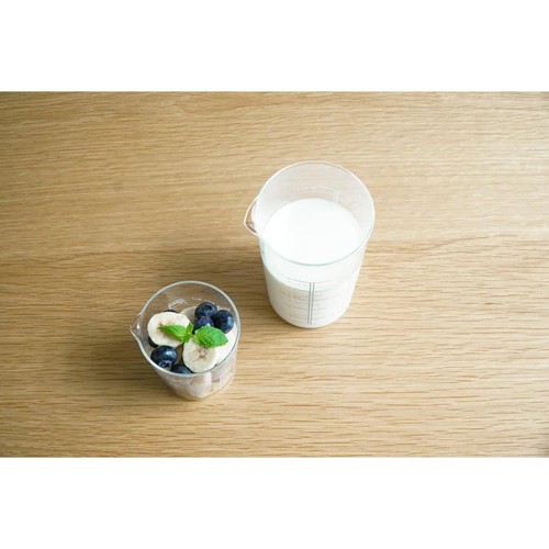 HARIO(ハリオ) 耐熱ガラス製メジャーカップ 計量カップ 2個セット 200mL 500mL MJC-1324-GR-2P