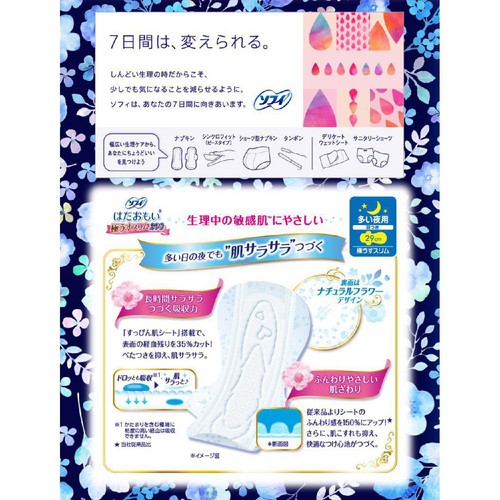 ユニ・チャーム ソフィ はだおもい極うすスリム290 多い夜用 羽つき 29cm 24枚
