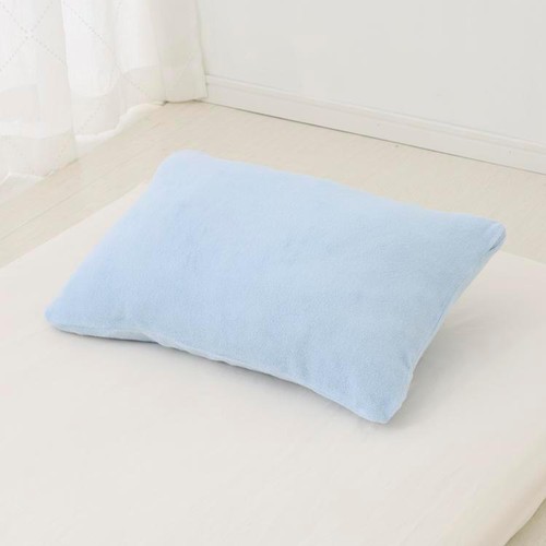 のびのびまくらカバーパイル 43 x 63cm まくら用 ブルー ホームコーディ
