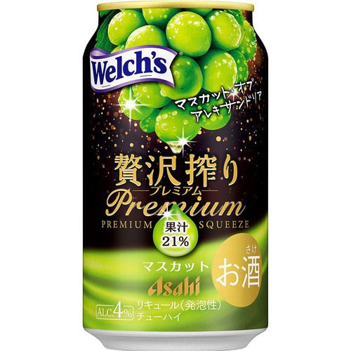 【4%】 アサヒ 贅沢搾りプレミアム マスカット 350ml