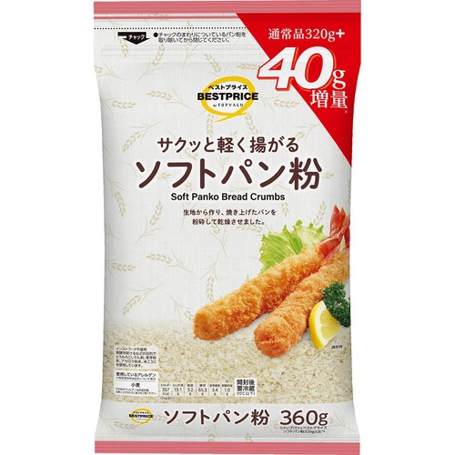 ソフトパン粉 360g トップバリュベストプライス
