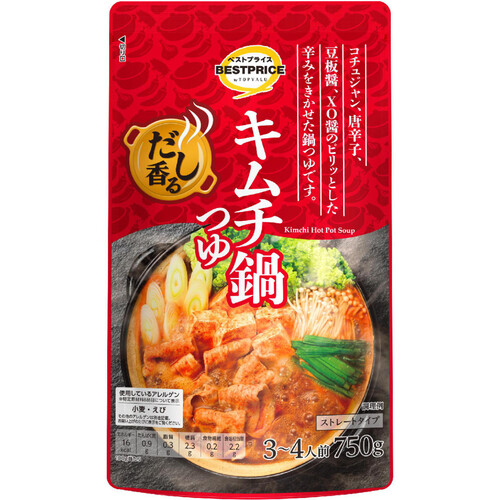 だし香るキムチ鍋つゆ 750g トップバリュベストプライス Green Beans
