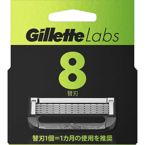 ジレット ジレットラボ 角質除去バー 替刃8個入 Green Beans