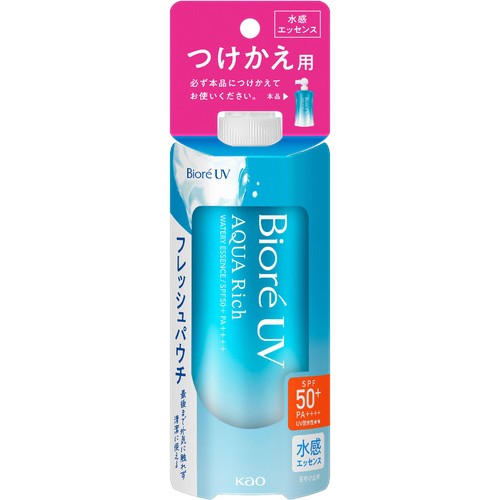 花王 ビオレ UV アクアリッチ ウォータリーエッセンス フレッシュパウチ つけかえ用 120g