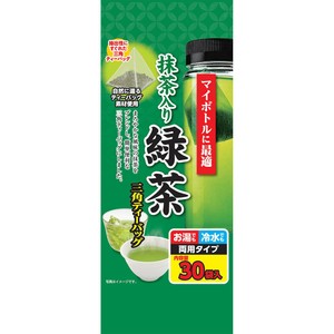Japan Green 抹茶 3パックセット 日本茶販売 マイボトルに最適 抹茶入り緑茶 三角ティーバッグ 75g(30袋