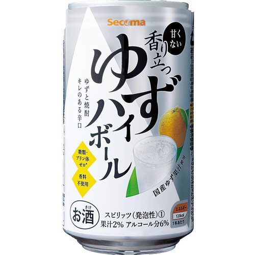 【北海道/6%】 セコマ 香り立つゆずハイボール 350ml