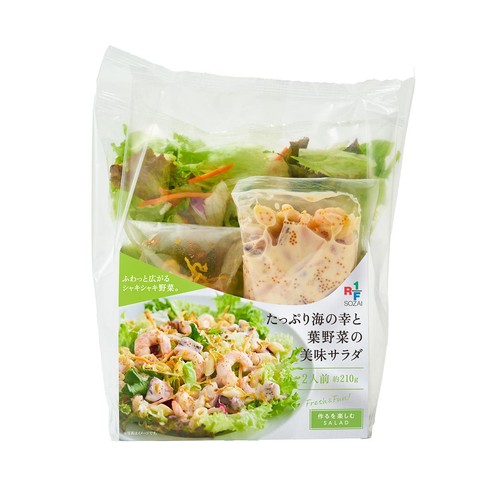 アール・エフ・ワン たっぷり海の幸と葉野菜の美味サラダ 2人前 約210g