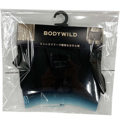 グンゼ BODY WILD EZXボクサーグラデーション 2024 L アーバンブラック