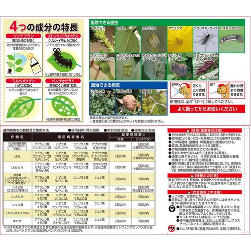 アース製薬 BotaNice ボタナイス 殺虫殺菌剤 スプレー 観葉植物の虫・病気対策  500ml
