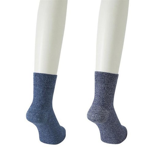 PEACE FIT(ピースフィット)COOL 鹿の子無地ショート丈ソックス 2足組 アソート 27ー29cm トップバリュ