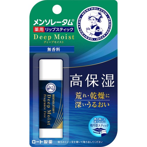 メンソレータム 薬用 リップステッィク ディープモイスト 無香料 4.5g