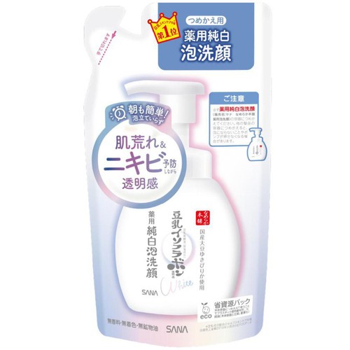 なめらか本舗 薬用泡洗顔詰替 180ml