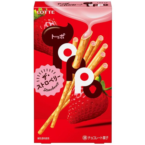 ととろ　トッポ120個 ロッテ トッポ ザ・ストロベリー 2袋入 Green Beans | グリーン