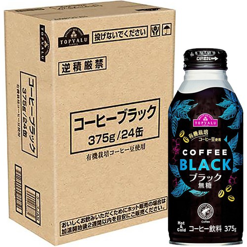 コーヒー ブラック 1ケース 375g x 24本 トップバリュ Green Beans