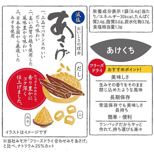 永谷園 あさげ 減塩 8袋入