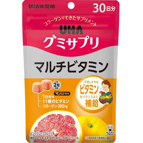 UHA味覚糖 グミサプリ マルチビタミン 30日分 60粒