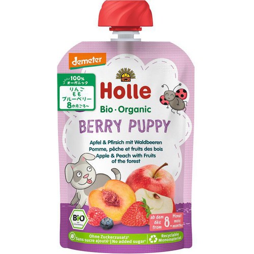 Holle 有機ベビースムージー ベリーパピー 8か月ごろから 100g