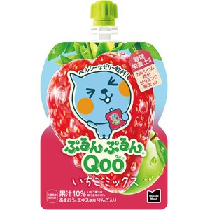 コカ・コーラ ぷるんぷるんQooいちごミックス 125g Green Beans