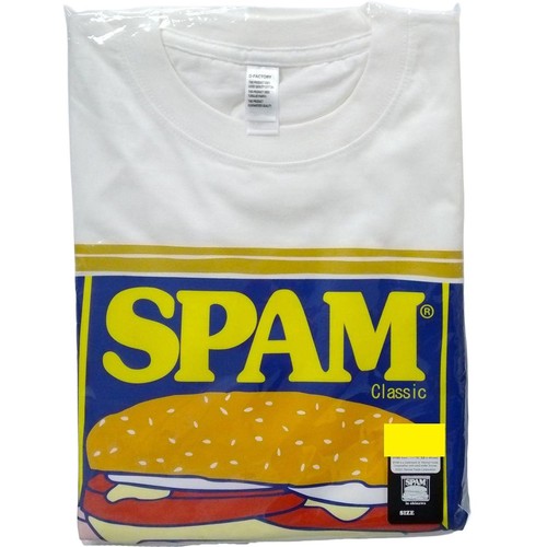 フォーカート SPAM Tシャツ白 (缶詰in okinawa) L