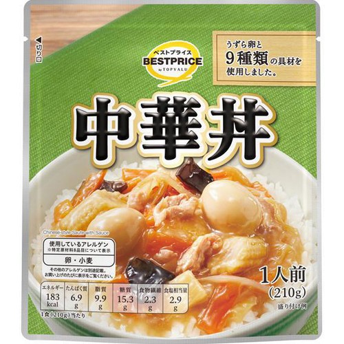 中華丼 210g トップバリュベストプライス