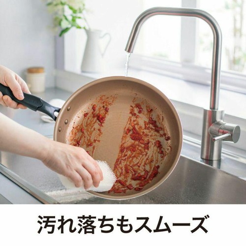 evercook(エバークック) IH対応フライパン28cm 深型 レッド 500日保証 EIDP28RD3