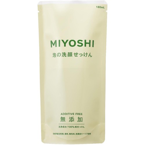 ミヨシ 無添加泡の洗顔せっけん 詰替用 180mL